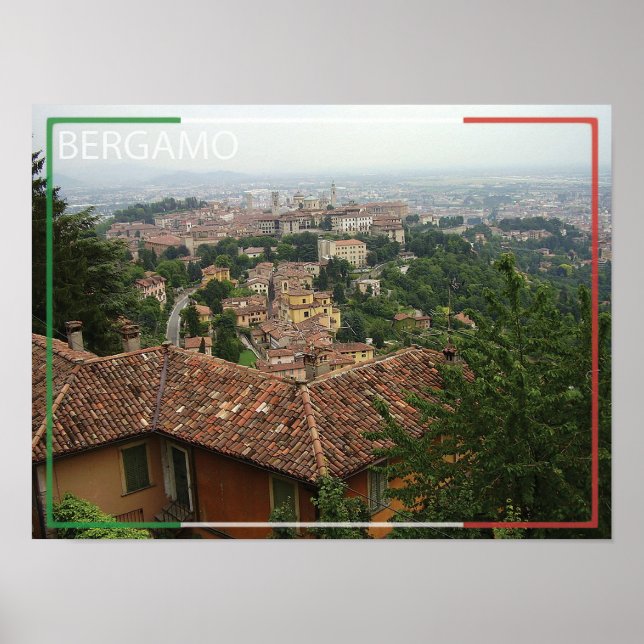 Bergamo - Italien Poster (Vorne)