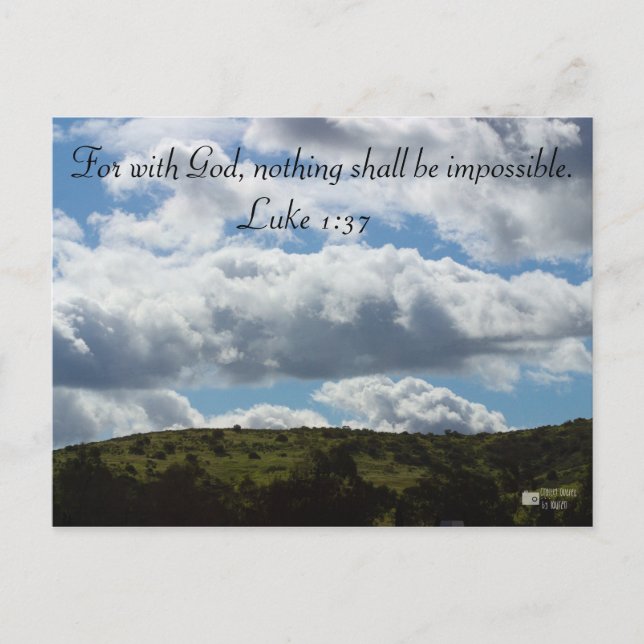 Bergansicht Postkarte (Vorderseite)