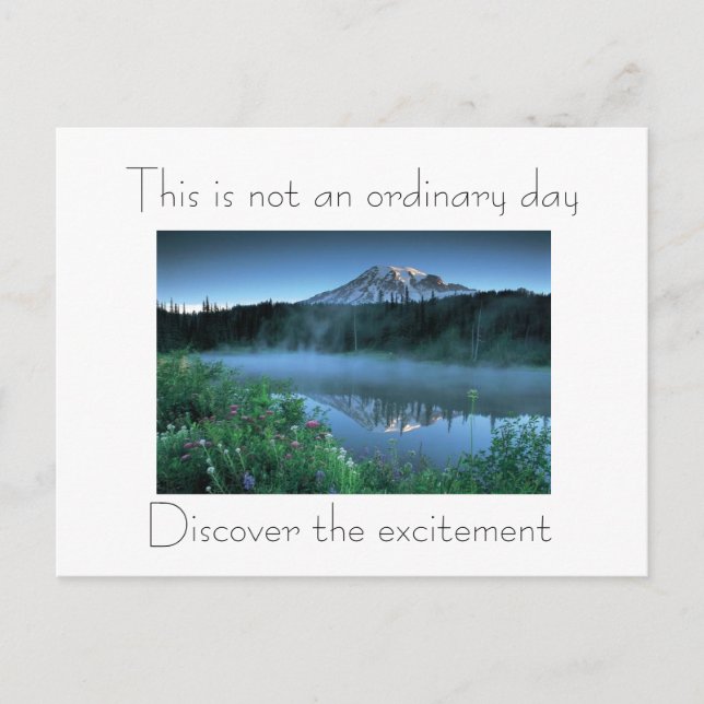 Bergansicht Postkarte (Vorderseite)