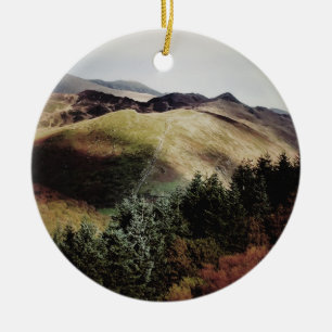 BERGANSICHTEN VON WALES KERAMIK ORNAMENT