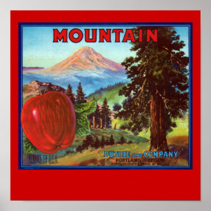 Bergäpfel Poster