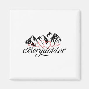 Bergärztliche Berge Alpen Alp Berg Skifahren Magnet