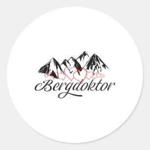 Bergärztliche Berge Alpen Alp Berg Skifahren Runder Aufkleber