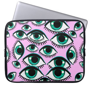 Bergauge. Abstraktes Symbol. Laptopschutzhülle