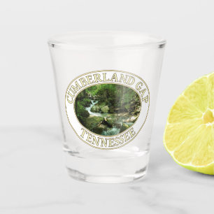 Bergbach am Cumberland Gap in Tennessee Schnapsglas