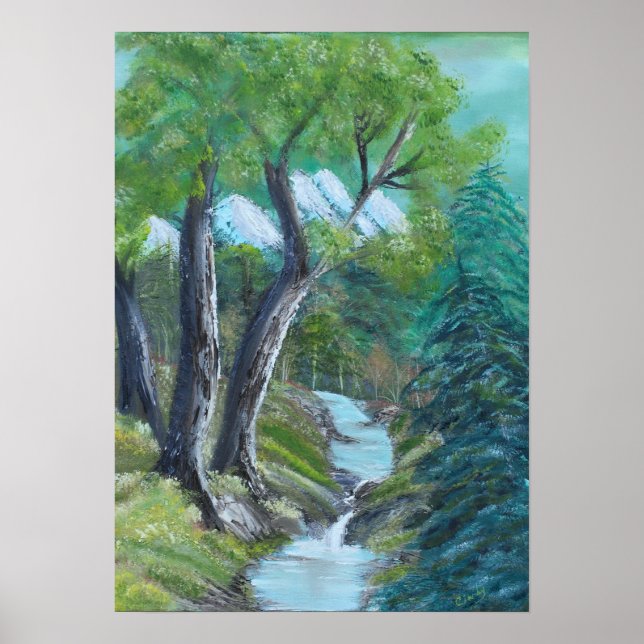 Bergbach Poster (Vorne)