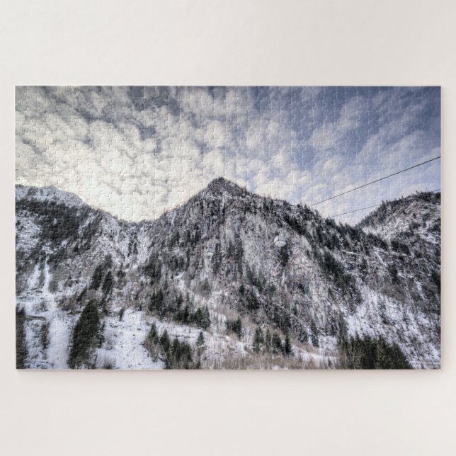 Bergbahnen Snowy View Puzzle (Horizontal)