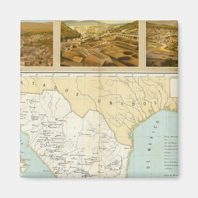 Bergbau in Mexiko Magnet (Vorne)