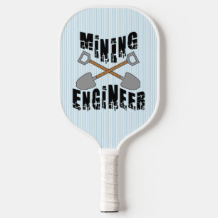 Bergbauingenieur Gekreuzte Schaufeln Pickleball Schläger