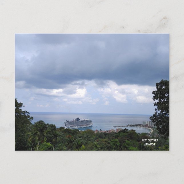 Bergblick auf MSC in Jamaika Postkarte (Vorderseite)