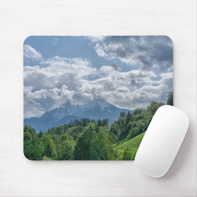 Bergblick in den Alpen Mousepad (Mit Mouse)