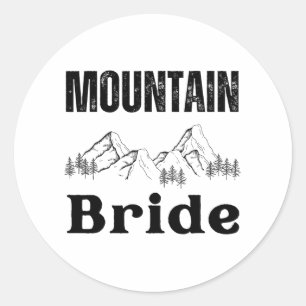 Bergbrücke Wandern Outdoor Junggeselinnen-Abschied Runder Aufkleber