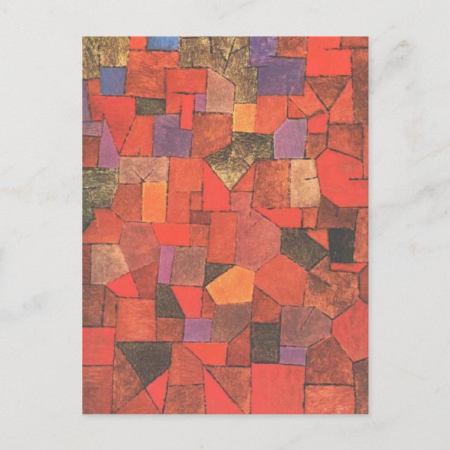 Bergdorf (Autumnal) von Paul Klee Postkarte (Vorderseite)