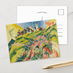 Bergdorf   Ernst Ludwig Kirchner Postkarte