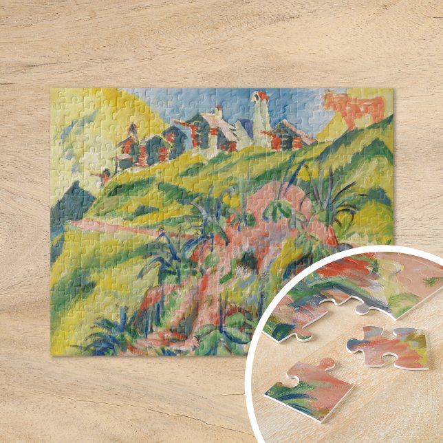 Bergdorf | Ernst Ludwig Kirchner Puzzle (Von Creator hochgeladen)
