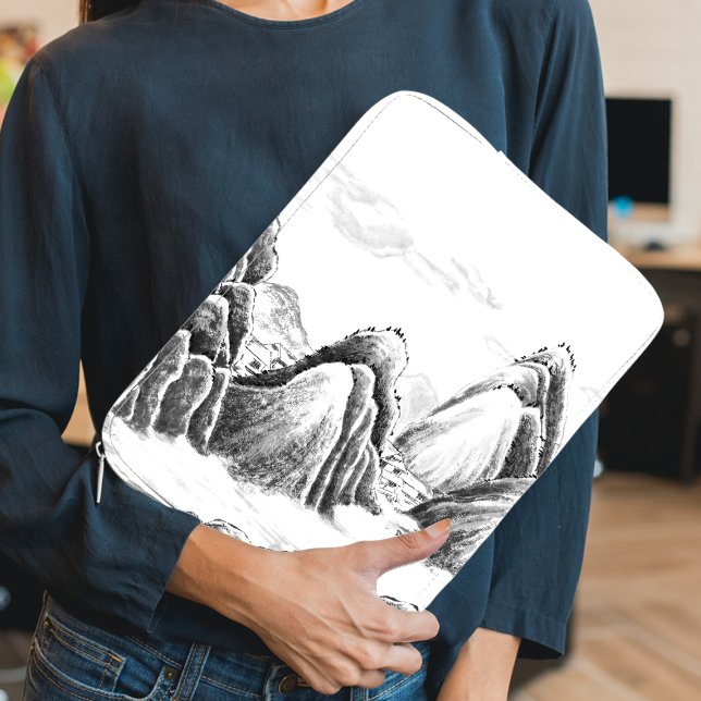 Bergdorf - Tinte Laptopschutzhülle (Von Creator hochgeladen)