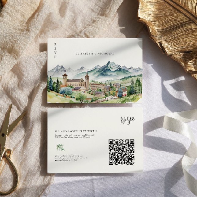 Bergdorf Town | QR Code Wedding RSVP (Von Creator hochgeladen)