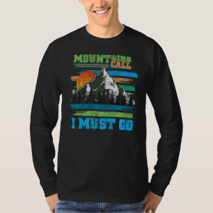Berge als Naturliebhaber Camping Wandern T-Shirt