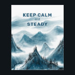 Berge Art Calm & Steady Zuhause Office Deco Acryl Wandkunst<br><div class="desc">Es ist großartig, Ihr Büro mit diesem klassisch blauen und weißen Berggemälde mit einem inspirierend Zitat zu dekorieren. Das Gemälde beschreibt die sanften Berge im traditionellen chinesischen Farbstil, der eng mit der Philosophie des Taoismus und des Zen-Buddhismus verknüpft ist und Ihnen dabei hilft, die Ruhe zu verbessern und die beständige...</div>