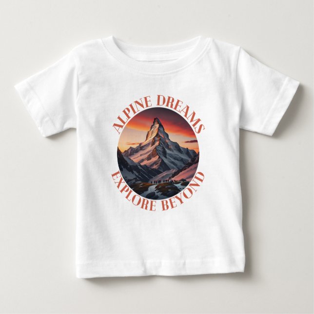 Berge Baby T-shirt (Vorderseite)