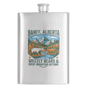 Berge Banff Alberta Grizzlybären Berg Herbst Flachmann