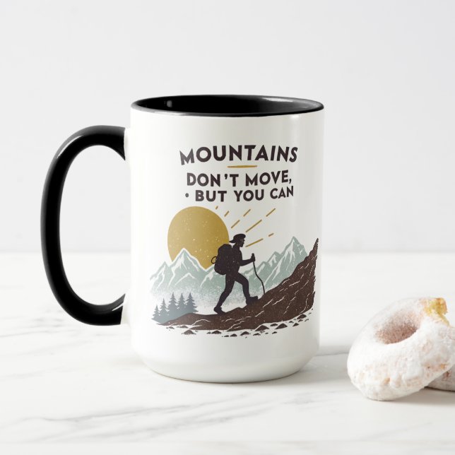 Berge bewegen sich nicht, aber man kann tasse (Mit Donut)