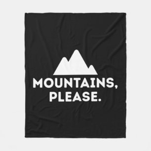 Berge Bitte im Freien Camping Klettern T-Shirt Fleecedecke