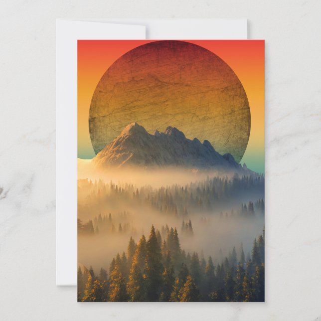 BERGE DAWWALD NATURSCHUTZ LANDSCHAFT EINLADUNG (Vorderseite)