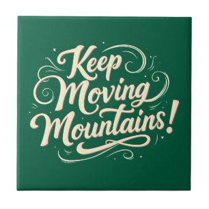 Berge der Motivation Weiterbewegen Design Fliese
