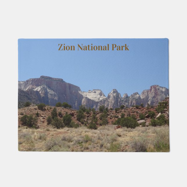 Berge des Zion Nationalparks Doormat Fußmatte (Vorderseite)