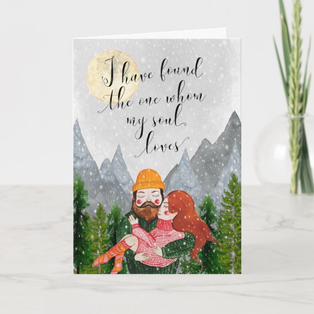 Berge, die mein Soul Liebe Karte (Vorderseite)