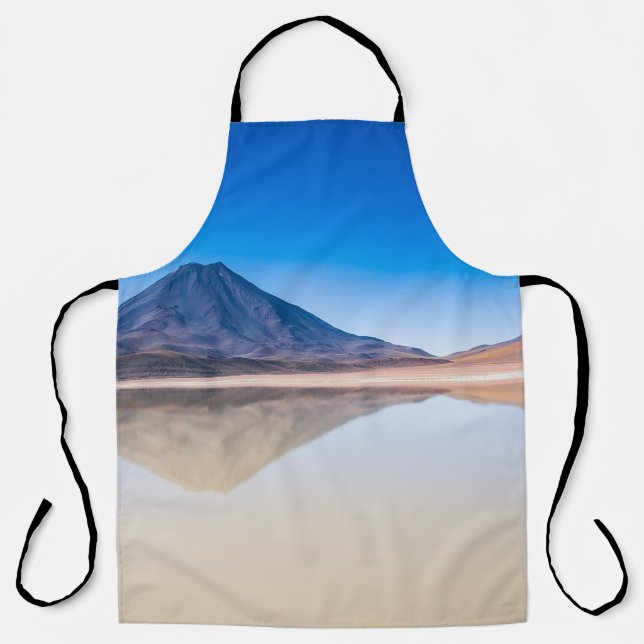 BERGE, DIE SICH AUF WASSER SPIEGELN SCHÜRZE (Vorderseite)