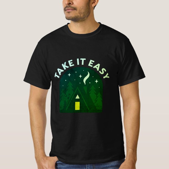 Berge Einkehrkabine Komfort Lifestyle T - Shirt (Vorderseite)