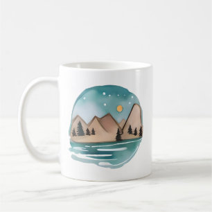 Berge entkommen unter den Sternen Kaffeetasse