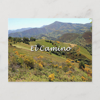 Berge entlang El Camino, Spanien (Untertitel) Postkarte