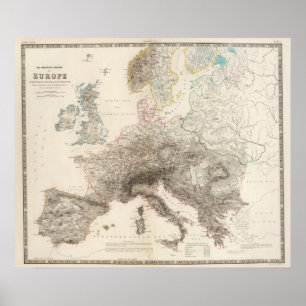 Berge Europas Poster