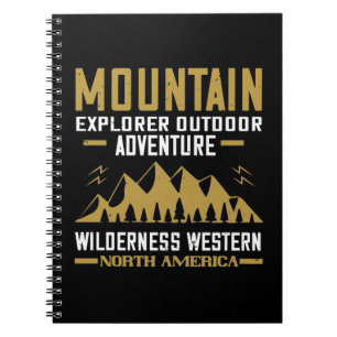 Berge Explorer Outdoor Adventure Notizblock