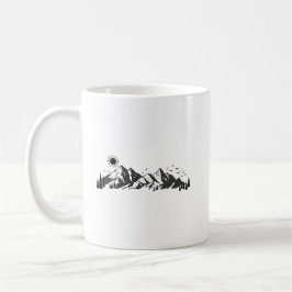 Berge Grafik Kaffeetasse