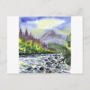 Berge Himmelspainting Destiny Kunstgeschichte Postkarte