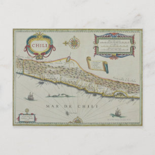 Berge im Chile Postkarte