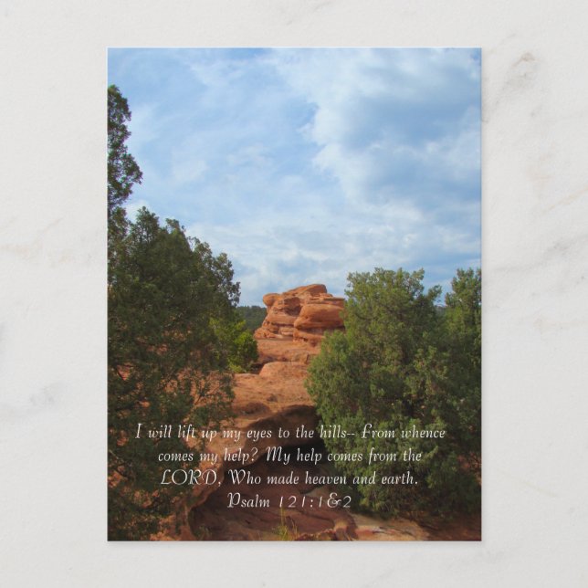 Berge im Sommer Postkarte (Vorderseite)