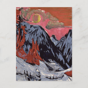 Berge im Winter 1919 Postkarte