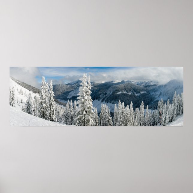 Berge im Winter Poster (Vorne)