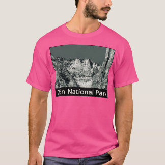 Berge im Zion National Park Reiseziel T-Shirt
