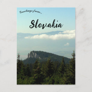 Berge in der Region Liptov in der Slowakei Postkarte