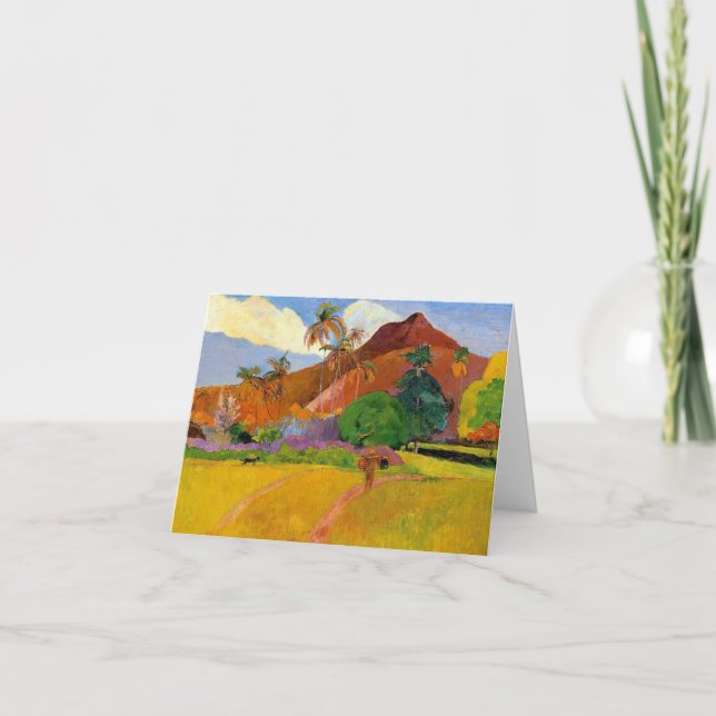 "Berge in Karte Tahitis" - Paul Gauguin (Vorderseite)
