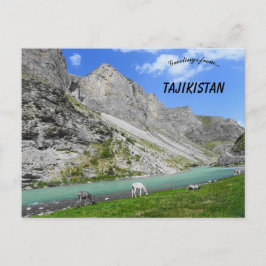 Berge in Tadschikistan Postkarte