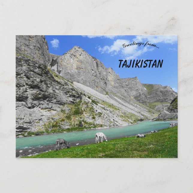 Berge in Tadschikistan Postkarte (Vorderseite)