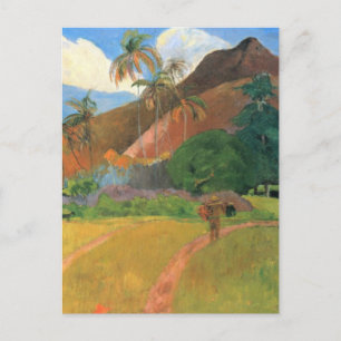 Berge in Tahiti - Paul Gauguin Postkarte