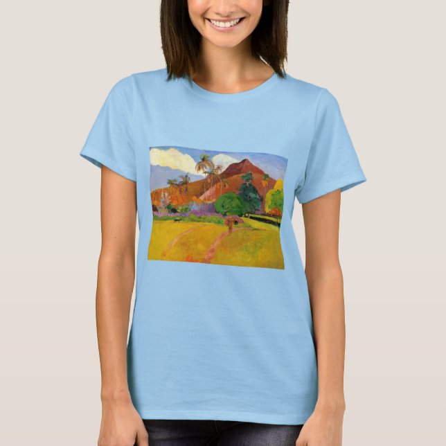 'Berge in Tahiti' - T - Shirt Paul Gauguin (Vorderseite)